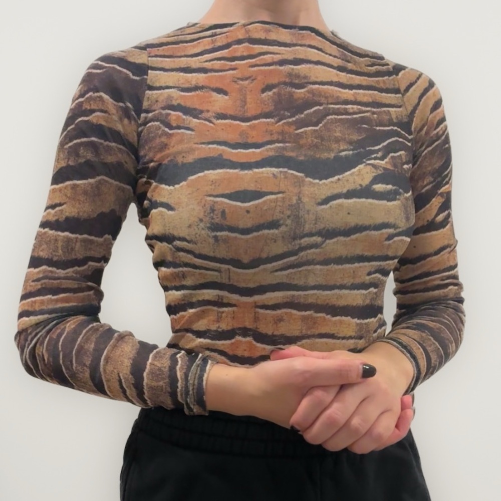 Topshop Animal Print Bodysuit